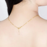 Davis 925 Sterling Silver Necklace Cross Chain for Women