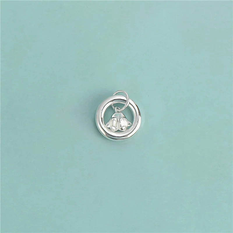 925 Silver Necklace Lily of The Valley DIY Jewelry DZ714