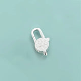 TrustDavis 925 Sterling Silver Necklace Sweet Flower Irregular Pattern DIY