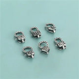 TrustDavis 925 Silver Necklace Smile Irregular Pendant