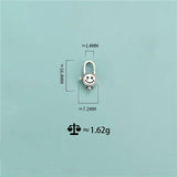 TrustDavis 925 Silver Necklace Smile Irregular Pendant