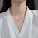Davis 925 Sterling Silver Clavicle Necklace for Women
