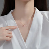 Davis 925 Sterling Silver Clavicle Necklace for Women