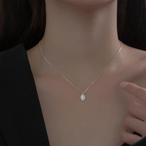 TrustDavis 925 Sterling Silver Twinkling Eye CZ Necklace for Daughter