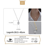 TrustDavis 925 Sterling Silver Twinkling Eye CZ Necklace for Daughter