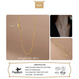 TrustDavis 925 Sterling Silver Bird Necklace For Women Wedding Jewelry Gift