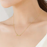 Davis 925 Silver Necklace DREAM Short for Women Office Lady Birthday Gift