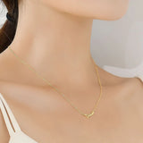 Davis 925 Silver Necklace DREAM Short for Women Office Lady Birthday Gift
