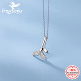 925 Silver Necklace Whale Tails Love Pendant Gift