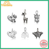 TrustDavis Silver Necklace Pendant Animal DIY Fine Jewelry