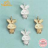 925 Sterling Silver Rabbit Charm Pendant DIY Accessories