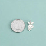 925 Sterling Silver Rabbit Charm Pendant DIY Accessories