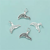 TrustDavis Mermaid Tail Charm Pendant 925 Sterling Silver Necklace