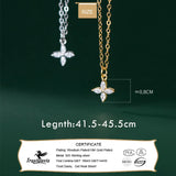 TrustDavis 925 Silver Heart CZ Necklace for Girls DA0085