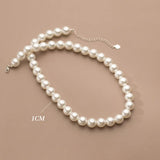 TrustDavis 925 Silver Shell Beads Pendant Necklace for Women Girls
