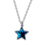 TrustDavis 925 Sterling Silver Star CZ Clavicle Necklace For Women