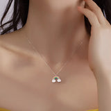 Davis 925 Sterling Silver Rainbow Pendant Necklace For Women