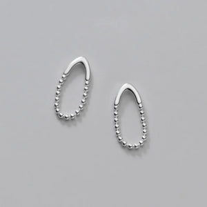 925 Silver Water Drop Charm Stud Earrings Wedding Party Jewelry