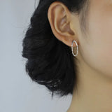 925 Silver Water Drop Charm Stud Earrings Wedding Party Jewelry