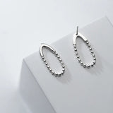 925 Silver Water Drop Charm Stud Earrings Wedding Party Jewelry