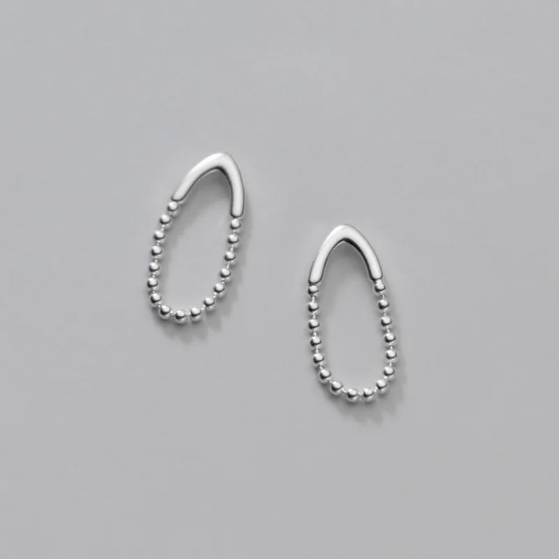 925 Silver Water Drop Charm Stud Earrings Wedding Party Jewelry