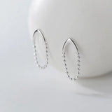 925 Silver Water Drop Charm Stud Earrings Wedding Party Jewelry