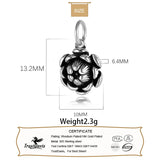 TrustDavis Flower Pendant 925 Sterling Silver Women's Jewelry