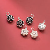 TrustDavis Flower Pendant 925 Sterling Silver Women's Jewelry