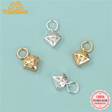 TrustDavis Geometric Sterling Silver Pendant Women DIY Necklace