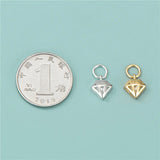 TrustDavis Geometric Sterling Silver Pendant Women DIY Necklace