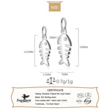 TrustDavis 925 Silver Pendant Fishbone Accessories Fine 925 Jewelry