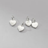 TrustDavis 925 Sterling Silver Heart Pendant Necklace Bracelet DIY Jewelry