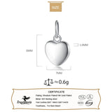 TrustDavis 925 Sterling Silver Heart Pendant Necklace Bracelet DIY Jewelry