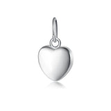 TrustDavis 925 Sterling Silver Heart Pendant Necklace Bracelet DIY Jewelry