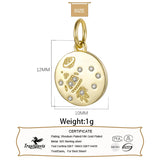 TrustDavis 925 Silver Pendant Starry Sky Rocket CZ Necklace
