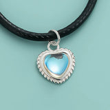 925 Sterling Silver Heart Charm Pendant DIY Necklace Bracelet Jewelry