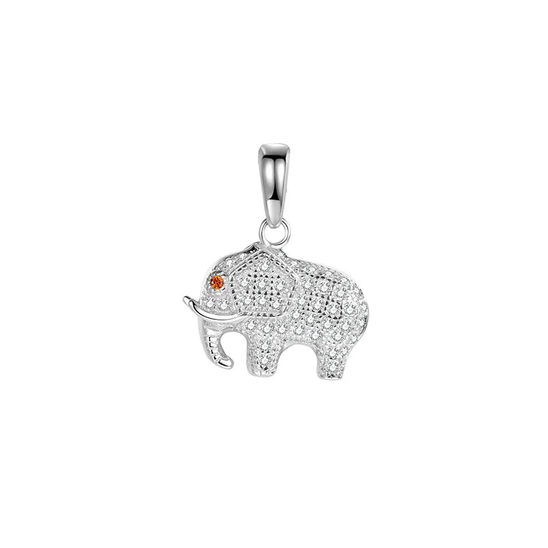 TrustDavis Elephant CZ Charm Pendant DIY Accessories HY212