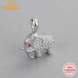 TrustDavis Elephant CZ Charm Pendant DIY Accessories HY212
