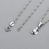 925 Silver Moon Star CZ Charm Pendant DIY Jewelry