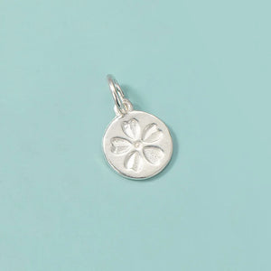TrustDavis 925 Sterling Silver Flowers Charm Pendant DIY Jewelry