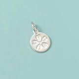 TrustDavis 925 Sterling Silver Flowers Charm Pendant DIY Jewelry
