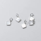 TrustDavis 925 Sterling Silver Shell Charm Pendant DIY Accessories