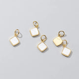 TrustDavis 925 Sterling Silver Shell Charm Pendant DIY Accessories