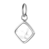 TrustDavis 925 Sterling Silver Shell Charm Pendant DIY Accessories