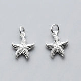 TrustDavis 925 Silver Sweet 3D Starfish Charm Pendant DZ27