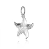 TrustDavis 925 Silver Sweet 3D Starfish Charm Pendant DZ27