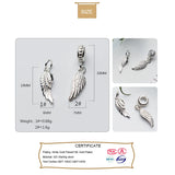 TrustDavis 925 Silver Sweet Angle Wing Charm Pendant DZ83