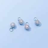 TrustDavis 925 Sterling Silver Sweet Dandelion Charm Pendant DIY Accessories