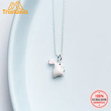 TrustDavis 925 Sterling Silver Rabbit Charm Pendant DIY Jewelry DZ484