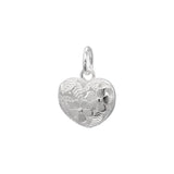 TrustDavis 925 Sterling Silver Heart Charm Pendant DIY Accessories